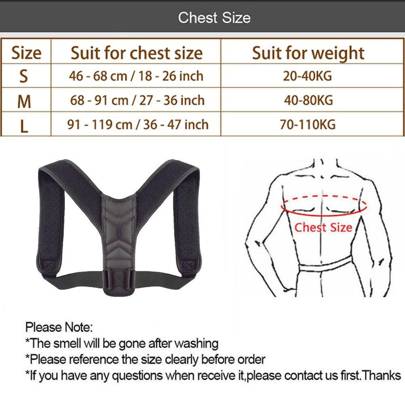 Cinta Corretor Postural Suporte Ajustável - Minha loja